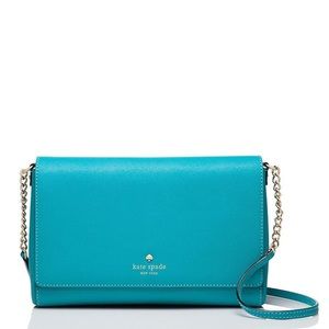 Kate Spade Charlotte Street Alek Crossbody in Turquoise